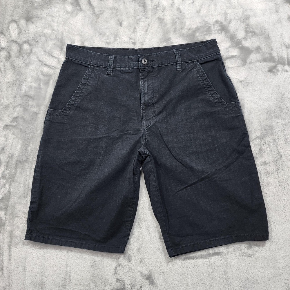 Vintage Dickies Shorts Mens 36 Black Stretch Cargo Flat Front Workwear Casual